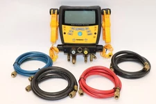 Fieldpiece Sman460 wireless 4 port digital manifold w/ micron gauge & hoses