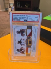 National Treasures - Rookie Trio Material Deshaun Watson, Williams, Trubisky /25