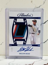 2025 Panini Flawless Dillon Head Auto /15 with Multi-colored Game Patch Marlins