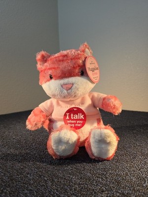 NEW Hallmark Huggables Kitten Hug Me Kitty Cat Pink Talking 14'' Stuffed Plush