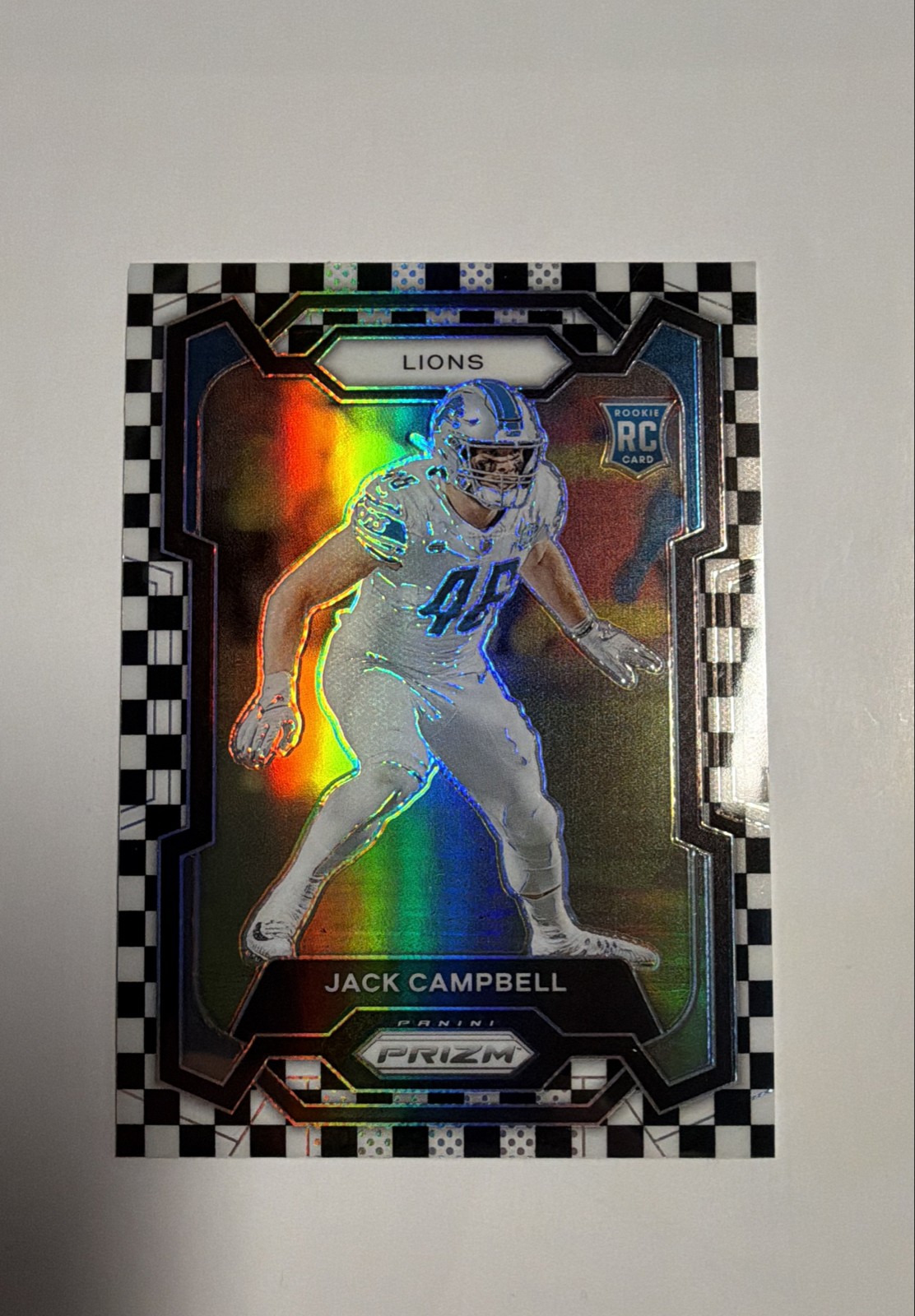 2023 Panini Prizm - Rookies Jack Campbell #330 Black & White Checker Prizm (RC)