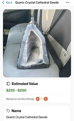 35 Lb Quartz Crystal Cathedral Geode