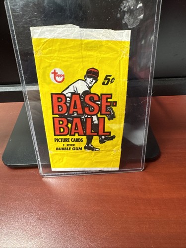 1968 Topps Baseball Wax Empty Wrapper MT4