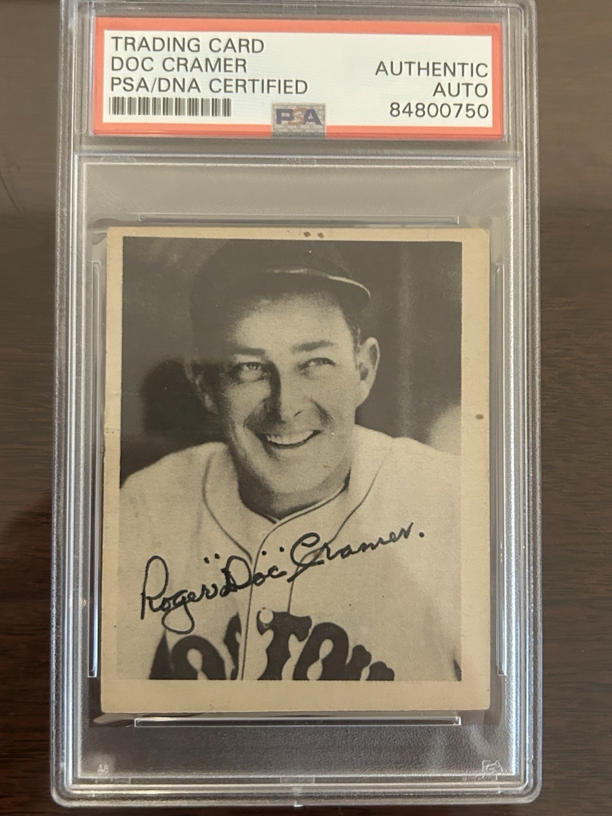 1940 Play Ball Doc Cramer - PSA/DNA Autograph.  Boston Red Sox