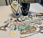 52 PC Lot Of Estate/Vtg Southwest Inspired Costume Jewelry All Wearable