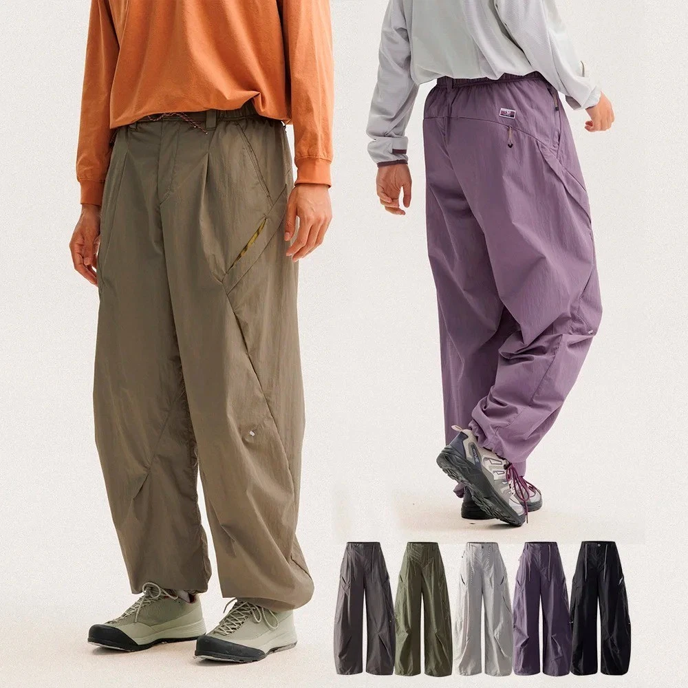 Unisex Waterproof Hiking Cargo Pants Quick Dry Loose Techwear Jogger Track