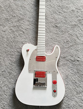 US warehouse TL John Ghost Electric Guitar White Solid Body