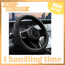 Steering Wheel Cover Microfiber Leather 14.5-15 Inch Black Anti-slip Universal Steering Wheel Cover Microfiber Leather 14.5-15 Inch Black Anti-slip Universal