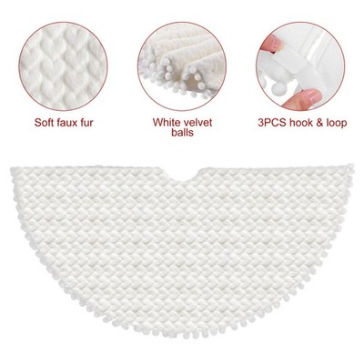 Christmas Tree Decoration Rug Christams Decorations Skirt Neutral