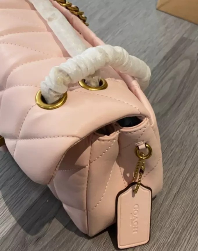 COACH Tabby Shoulder 26 Quilted Rouge Pink CP150 Outlet NEW | eBay