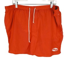 Old Navy Mens XXL Swim Trunks Orange Drawstring Mesh Lined Board Shorts Retro