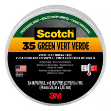 3/4 In. X 66 Ft. X 0.007 In. 35 Vinyl Electrical Tape, Green