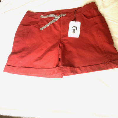 Zyia Active Women's Not Just a Trail Shorts Size XL  Red Belted Athletic Hiking