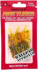 Pautzke Fire Tubes Nymph Soft Bait 4 Pack Trout