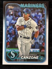 2023 Topps Dominic Canzone Rookie Card Seattle Mariners RC #195