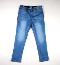 Democracy Women's Blue Jeans Ab Solution Skinny Sz 8 Medium wash Mid Rise