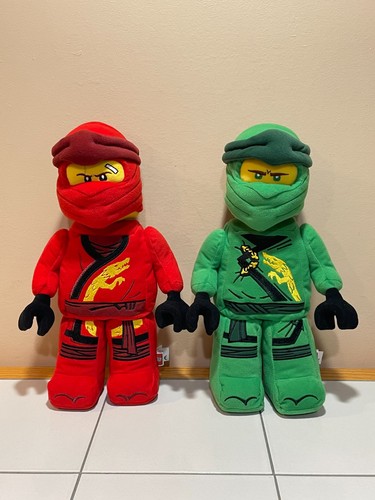 LEGO NINJAGO Lloyd & Kai Ninja Warrior 14” Minifigure Plush Toys Manhattan Toy