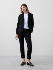 Banana Republic Ryan Stretch Twill Ankle Pant-Black-Size 6P-NWOT