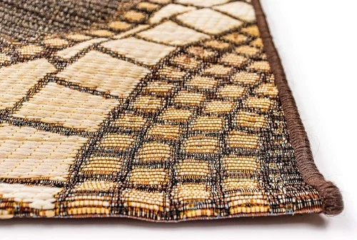 Liora Manne Marina Low 2'7 x 4'3" (Rectangular), Circles Brown  - Picture 7 of 8