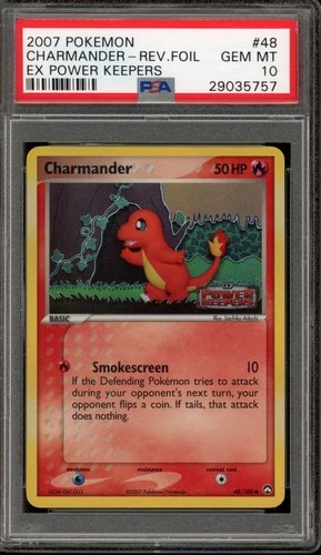 Pokemon Charmander EX Power Keepers Reverse Holo #48 PSA 10 Gem Mint