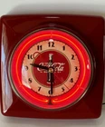 Vintage Coca-Cola  Wall Clock with working Neon Light & Soda Theme. Rare shape