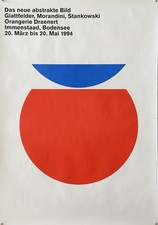 Original ANTON STANKOWSKI Exhibition Poster Poster Morandini Concrete Art '94