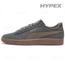 PUMA Smash 3.0 Skateboard Shoes Unisex Low Top Gray Brown Men 392336-27 New Size