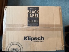 Klipsch Synergy Black Label Sub-100 Subwoofer Black Open Box, Brand New