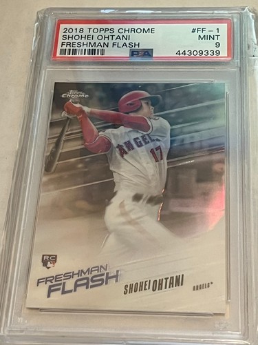 2018 TOPPS CHROME FRESHMAN FLASH #FF-1 SHOHEI OHTANI ROOKIE RC PSA 9