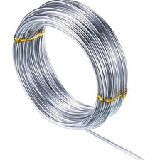  1 Roll,Silver,10 M X 3 mm Aluminum Craft Wire for Sculpting Armature Bendable