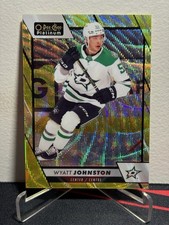 2023-24 O-Pee-Chee PLATINUM Hockey WYATT JOHNSTON #65 NEON YELLOW SURGE SP