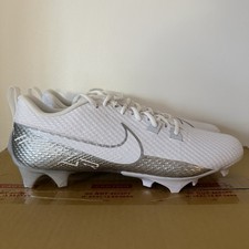 Nike Men’s 13 VAPOR EDGE SPEED 360 2 Football Cleats White/Silver DA5455-102