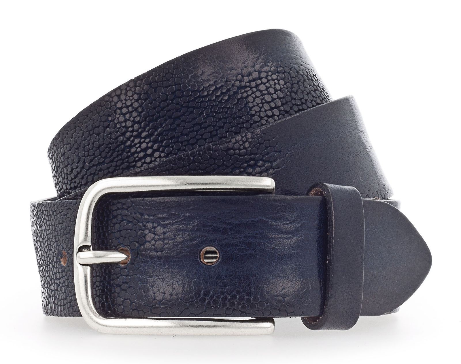 Vanzetti 35mm Full Leather Belt W95 Navy