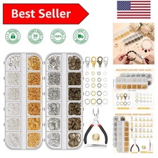 Luxury Jewelry Making Kit  1260 Pcs Assorted Jump Rings  Tools Included