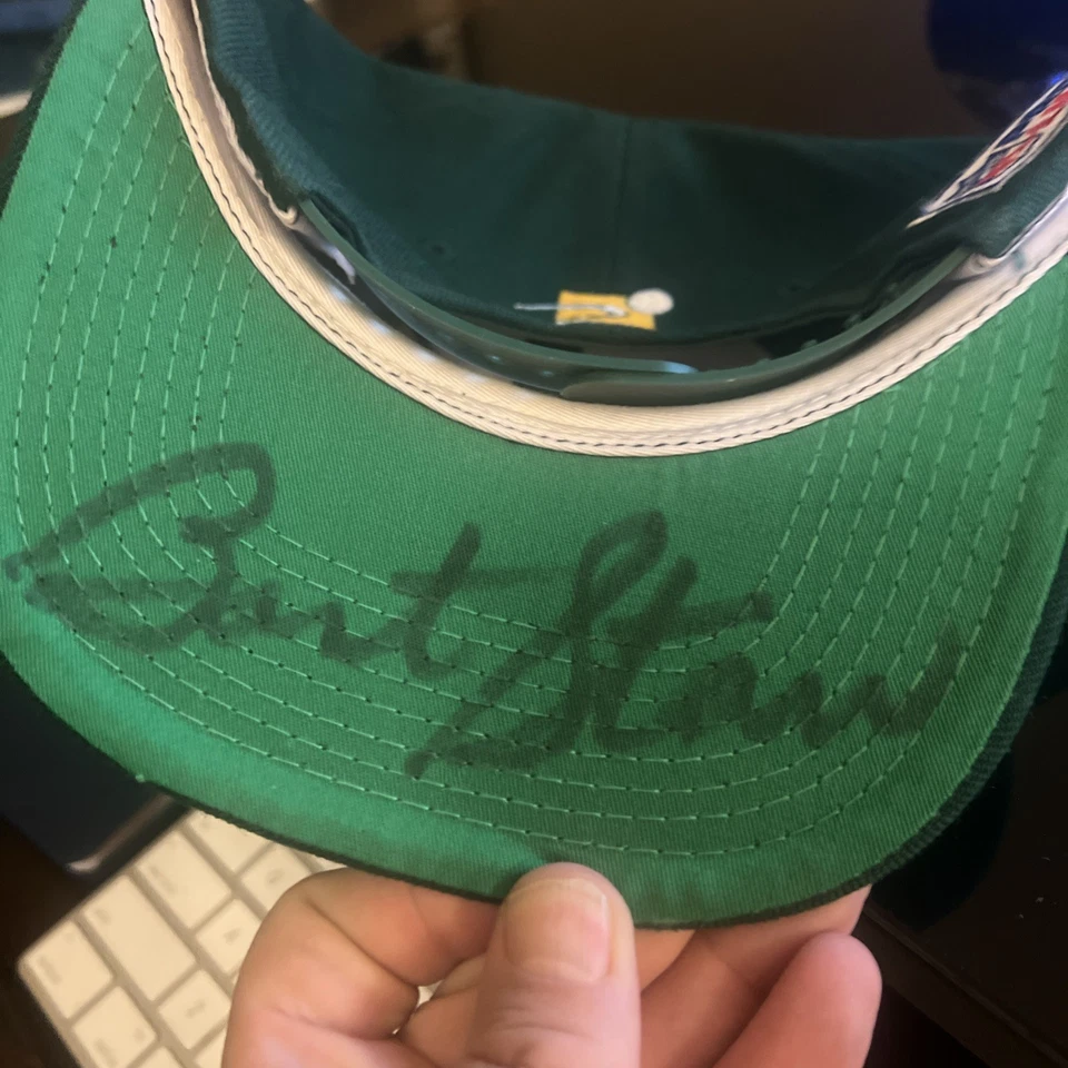 Vintage Green Bay Packers Sports Specialties Pro Line Hat Bart Starr Autograph - Image 2 of 4