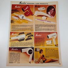 Norelco Northern Personal Care Appliances Catalog Print Ad 1977s Hair Dryer Vtg