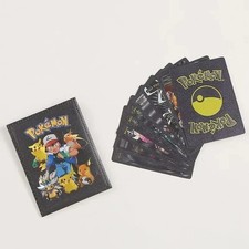 10 czarnego złota metalowe karty optyczne Pokemon (1 blister) losowe karty