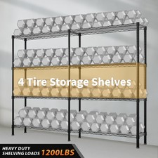 Heavy Duty Storage Shelves 4 Tier Wire Shelving Unit Adjustable Metal Shelves
