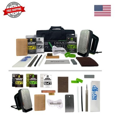 Podium Ski Snowboard Tune Kit with Iron and  Universal Wax Kit