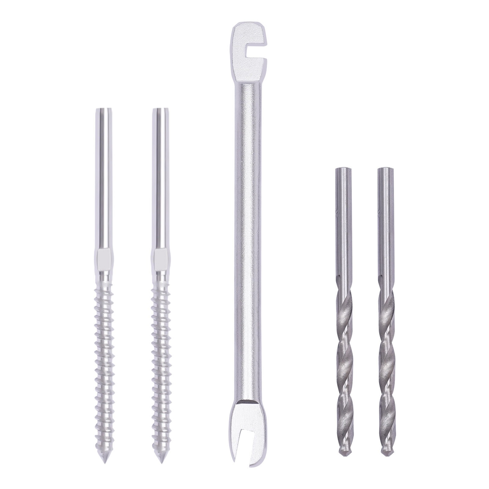 Stainless Steel left/Right Handed Thread Swage Lag Screw for 1/8" Cable Railing