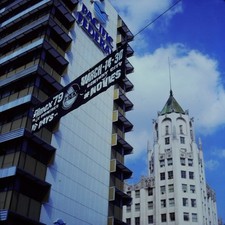 Vintage 126mm Photo Slide Filmex Festival 1979 Century City California Buildings