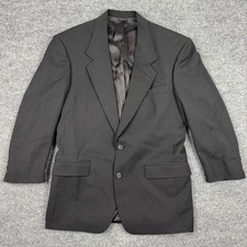 Nino Cerruti Rue Royale Black Blazer Vintage Made in USA No Size Tag Fits