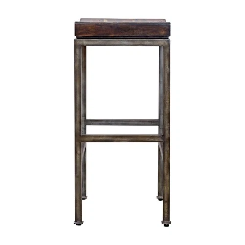 Beck - 30 inch Industrial Bar Stool Accent Furniture Uttermost 25893 - Picture 10 of 12