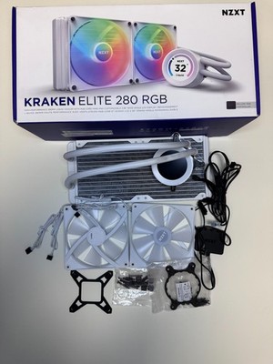 NZXT Kraken Elite 280 RGB Weiß AIO 2,36'' LCD 2x140mm OVP   top Zustand