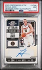 2023 Contenders Optic Veteran Ticket Autographs Vtnkj Nikola Jokic PSA 9