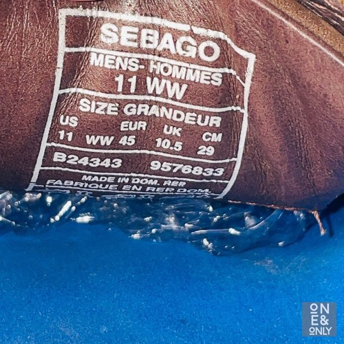 SEBAGO Clovehitch II Boat Shoes Mens 11 Brown Nubuck Leather Casual Lace-Up - Picture 10 of 14