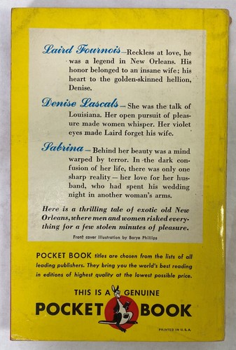 The Vixens by Frank Yerby, Pocket Books, 1950, Paperback - Picture 2 of 5