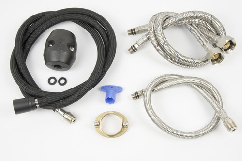 BADLAND Badewannenarmatur Wasserhahn LUGO Wannenarmatur Badezimmer in Schwarz - Bild 5 von 6