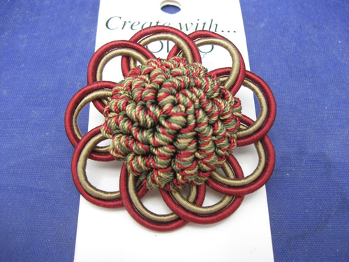 SPILLA DONNA TESSUTO (SOPRA BASE RIGIDA) - COLORI ROSSO MARRONE CHIARO E MATTONE - Foto 3 di 4