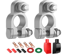 Battery Terminal Connectors Kit, Heavy Duty Battery Terminal Positive Negative